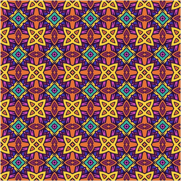 Abstract ethnic seamless pattern background