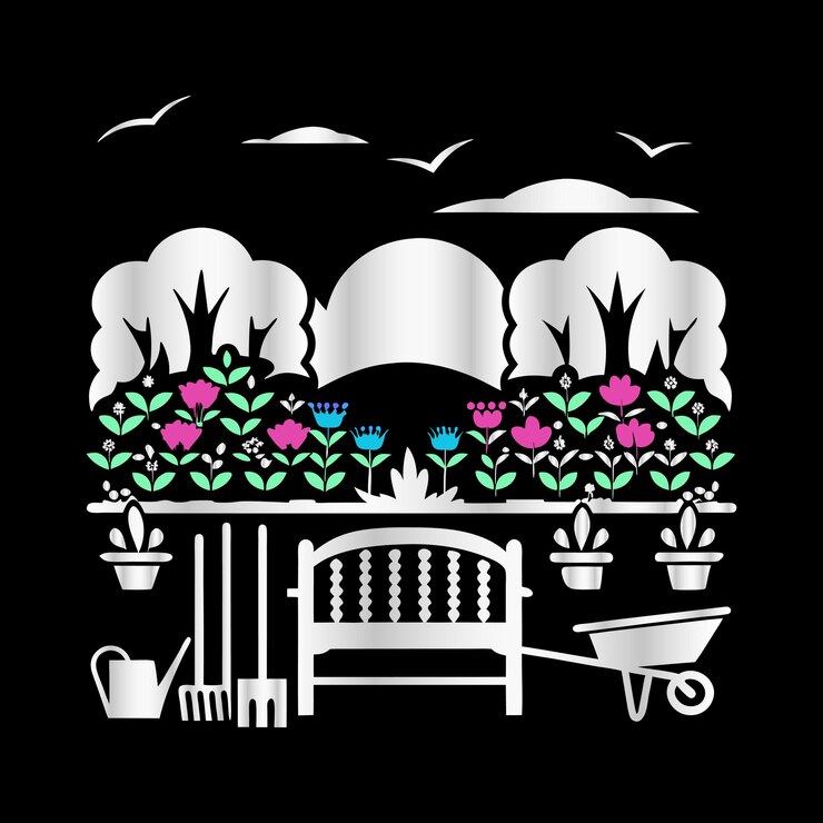 वेक्टर abstract evergreen leaf logo modern gardening amp park design with nature icon symbol