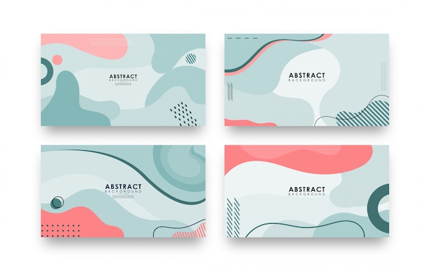 Vector abstract exotic collection of trendy background