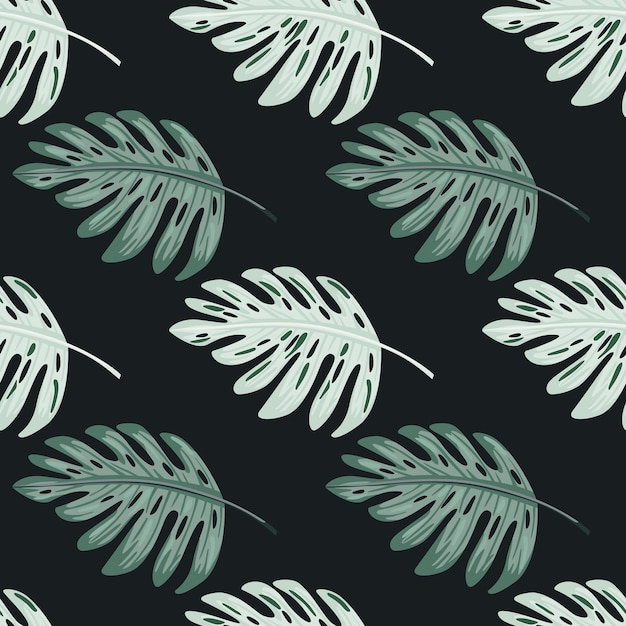 Abstract exotic plant seamless pattern Botanical leaf wallpaper Tropical pattern palm leaves floral background