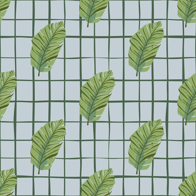 추상 이국적인 식물 원활한 패턴 식물 잎 벽지 야자 잎과 꽃 모티브로 열대 패턴 배경