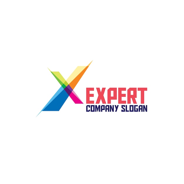 Vector abstract expert logo icon