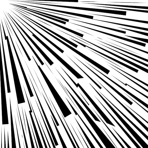 Abstract explosion black corner lines