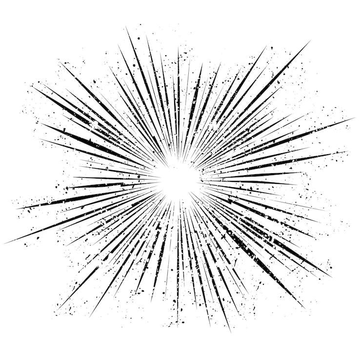 Vector abstract explosion grunge background
