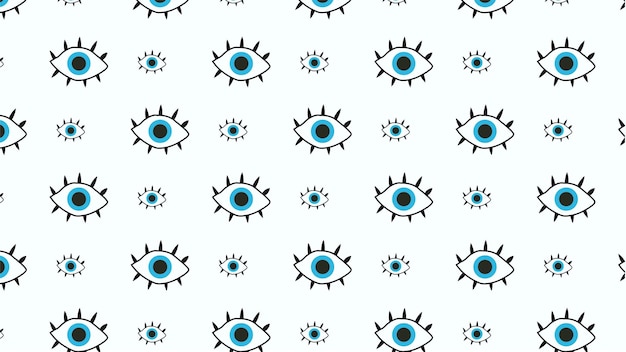 Vector abstract eye seamless pattern seamless eye background pattern