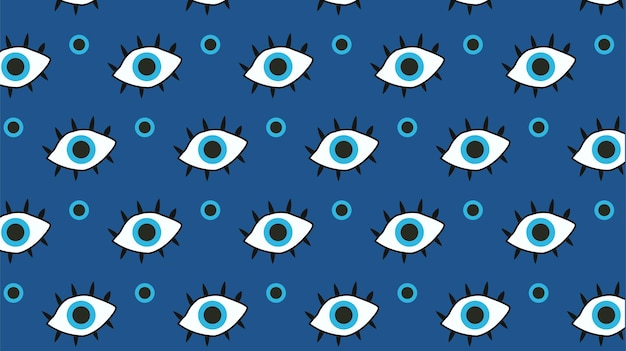 Vector abstract eye seamless pattern seamless eye background pattern