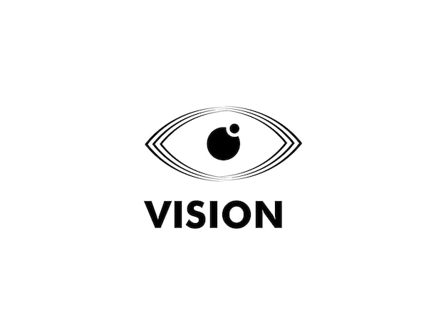 Абстрактный векторный шаблон логотипа Eye Vision Creative Vision