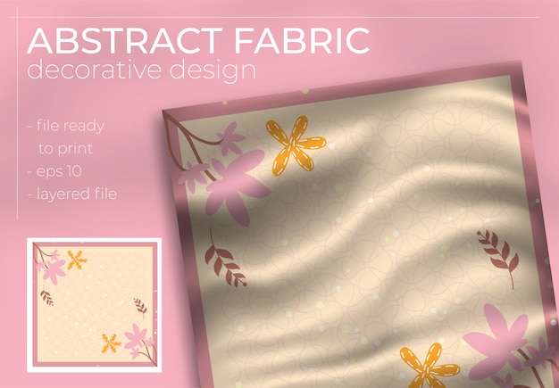 Abstract fabric decorative design