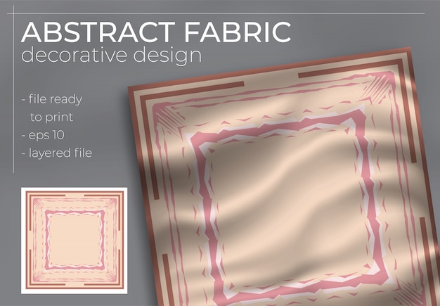 Vector abstract fabric decorative design