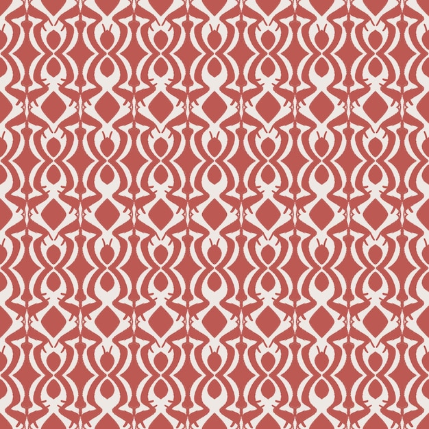 Abstract fabric red color seamless pattern background floral ornament art decorative illustration