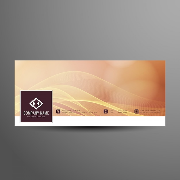 Vector abstract facebook timeline banner elegant template