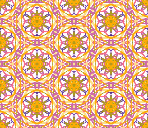 Abstract fantasy creative thin line hexagon based geometric seamless pattern. creative mosaic, tile