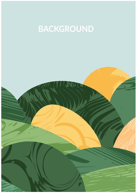 Abstract farm agriculture template Green field pattern eco background nature landscape vector illustration with texture Farmland collage for leaflet identity booklet Ecology backdrop card