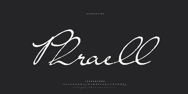 Vector abstract fashion font alphabet minimal modern urban fonts for logo brand etc typography calligrap