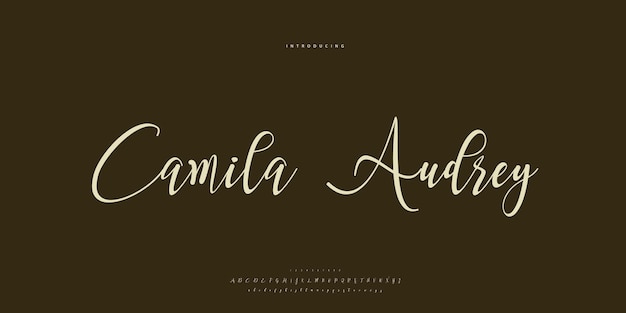 Abstract Fashion font alphabet Minimal modern urban fonts for logo brand etc Typography Calligrap