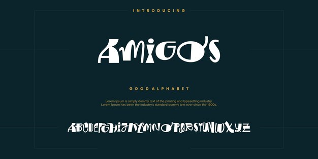 Abstract fashion font alphabet. minimal modern urban fonts for logo, brand etc. typography typeface