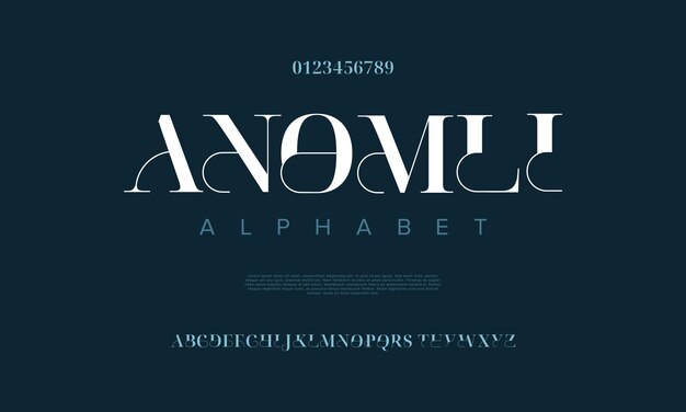 abstract fashion wedding logo font alphabet Minimal modern urban fonts for logo brand