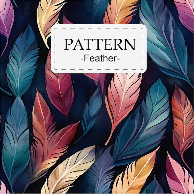 Abstract feather texture print pattern seamless wallpaper background