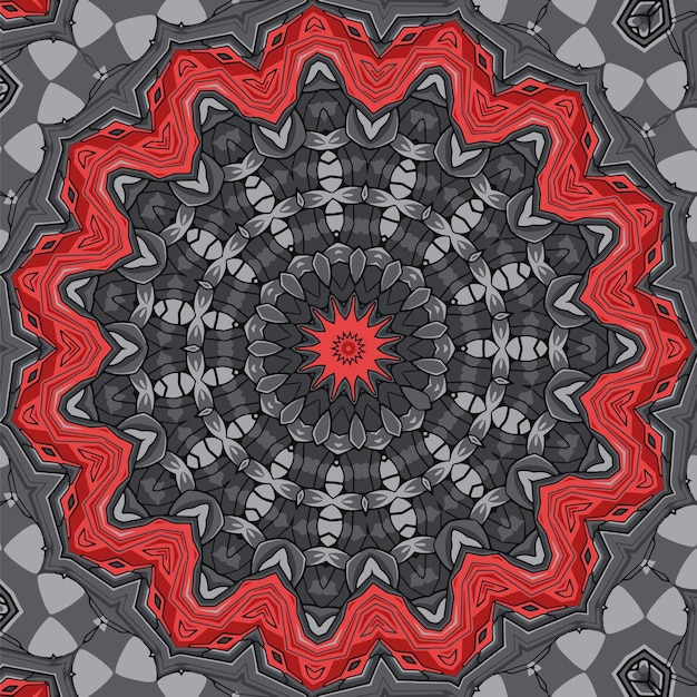 Abstract feestelijk kleurrijk mandala etnisch stammenpatroon