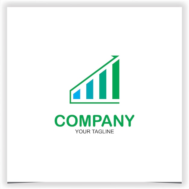 Abstract financial growth up logo icon design with arrow combined for economy finance element symbol