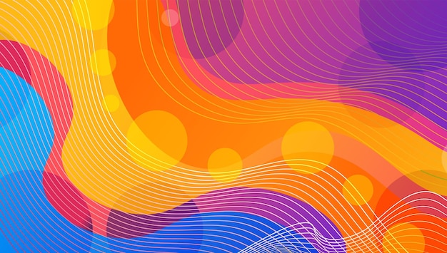 Abstract fine geometry colorful background