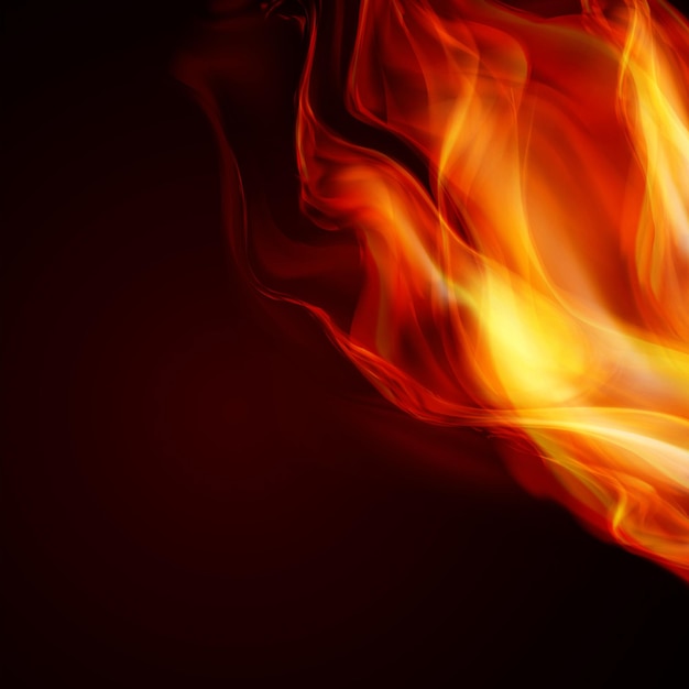 Vector abstract fire flames