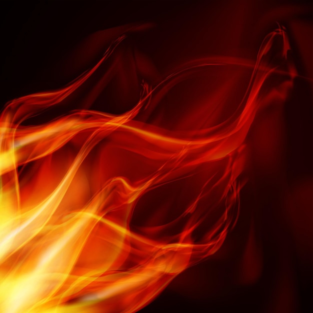 Vector abstract fire flames