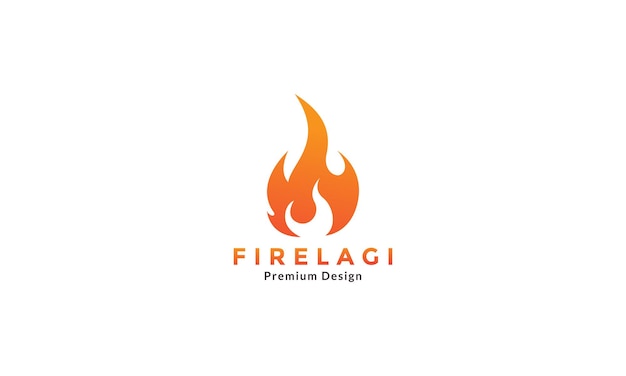 Abstract fire hot modern shape logo design vector icon symbol graphic illustration