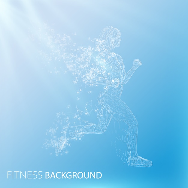 Abstract fitness background