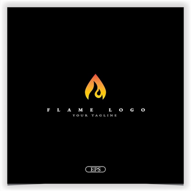 Abstract flame logo premium elegant template vector eps 10