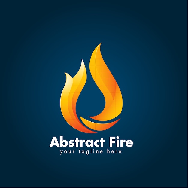 Vector abstract flame logo