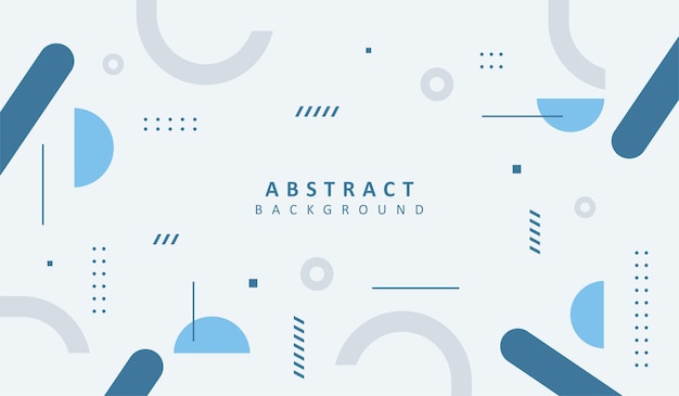 Abstract flat and clean background with geometric shapes vector design