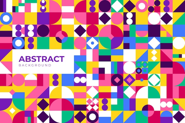 Abstract flat geometric background