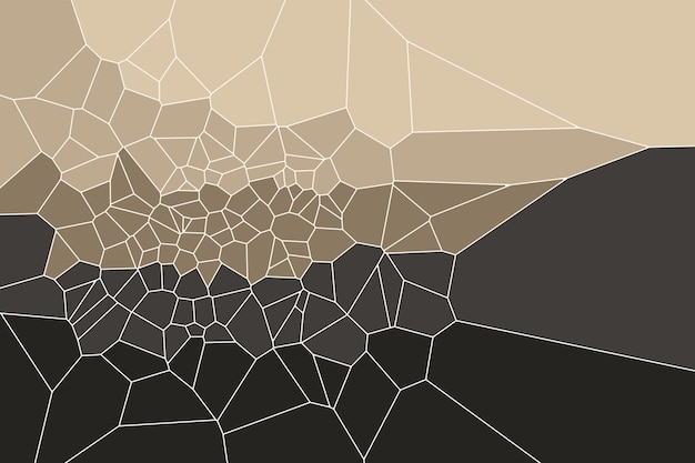 Abstract flat gradient Voronoi diagram mosaic background in geometric style