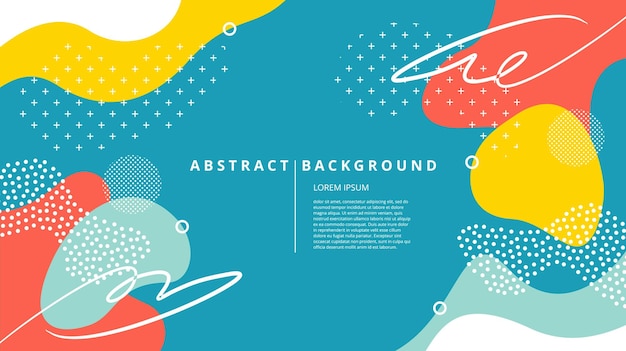 Vector abstract flat nature curvy background