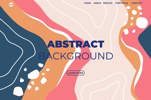 Abstract flat website background colorfull