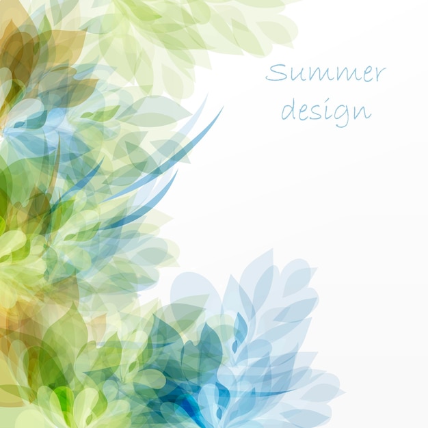 Abstract floral background for design