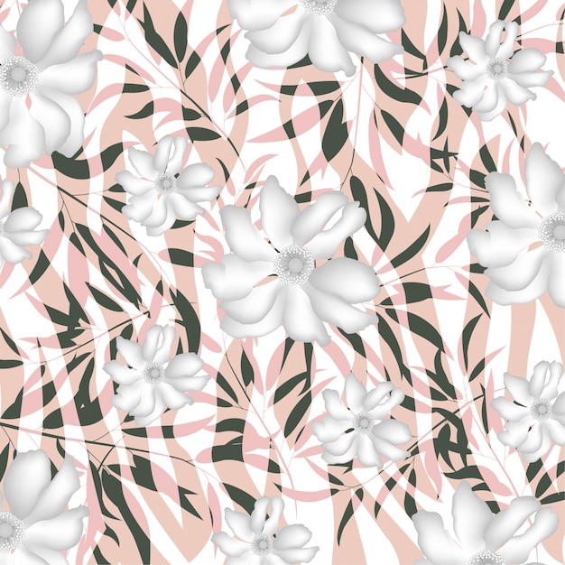 ベクトル 抽象的な花の背景