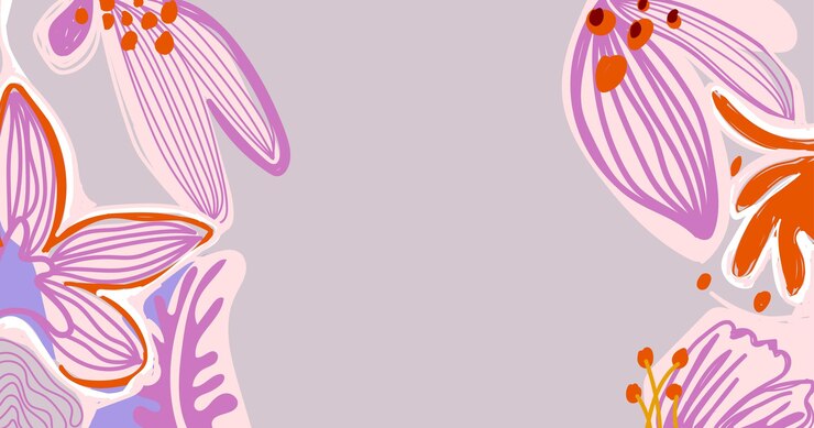 Vector abstract floral colored shapes lines boho banner background vector illustration design