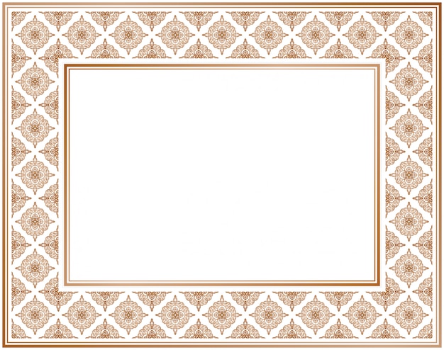 abstract floral decorative seamless pattern frame
