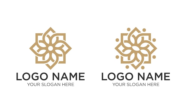 Абстрактные цветочные логотипы
