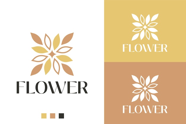 Abstract Floral Logo Template Design