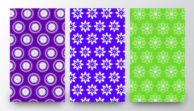 Abstract floral pattern background templates