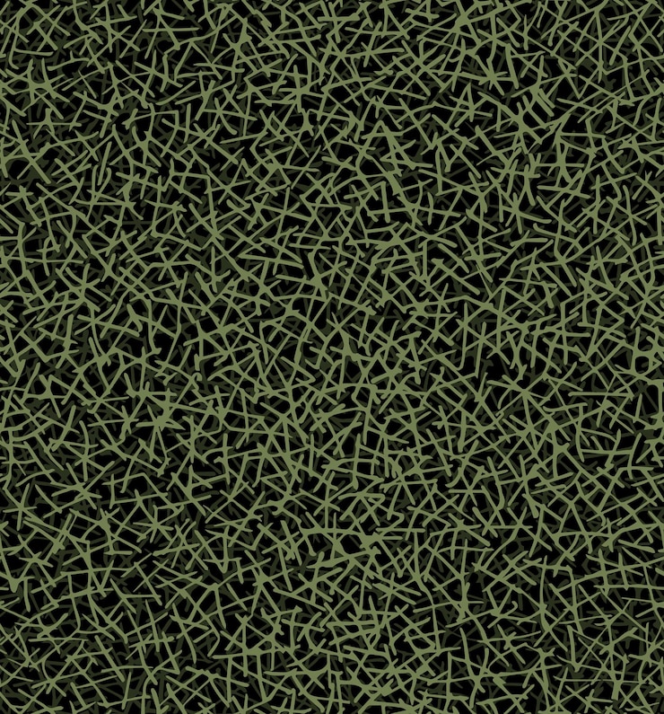 Vector abstract floral seamless pattern grass textured surface of field and meadow football ground
