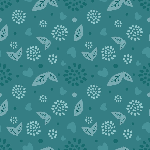 Abstract floral seamless pattern.