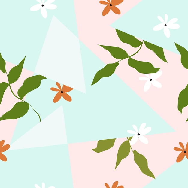 Vector abstract floral surface pattern seamless background vector illustration
