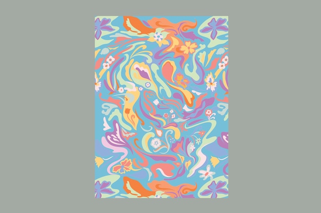 Vector abstract floral