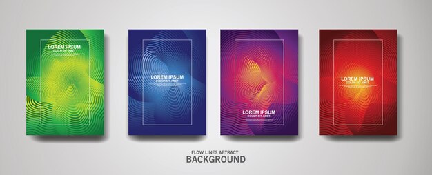 Abstract flow lines pattern background for business brochure cover design and banner poster template