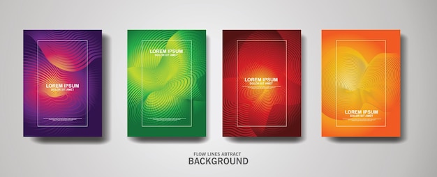 Abstract flow lines pattern background for business brochure cover design and banner poster template