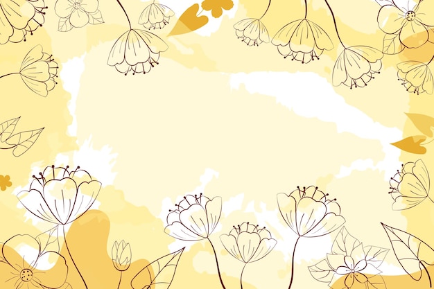 Vector abstract flower background design